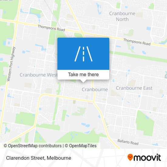 Clarendon Street map