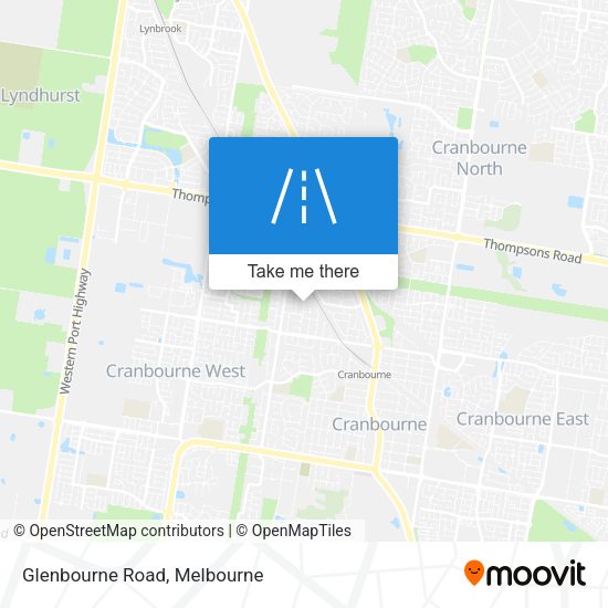 Glenbourne Road map