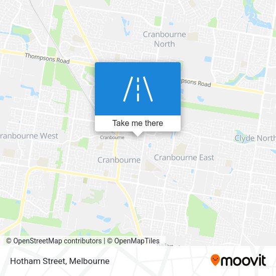 Hotham Street map