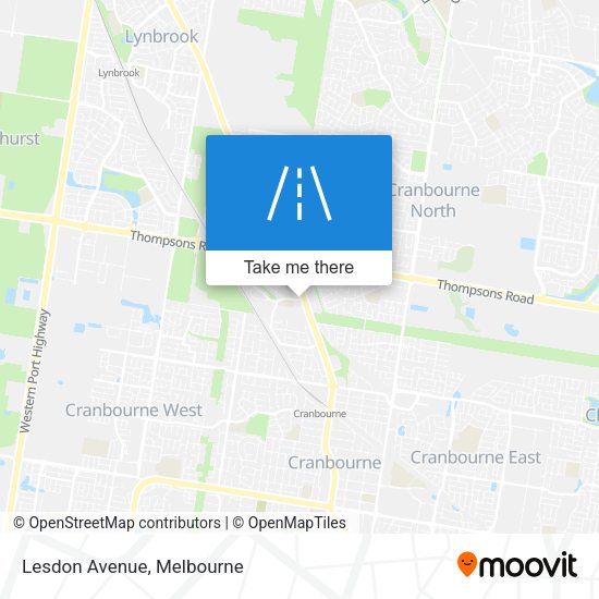 Lesdon Avenue map