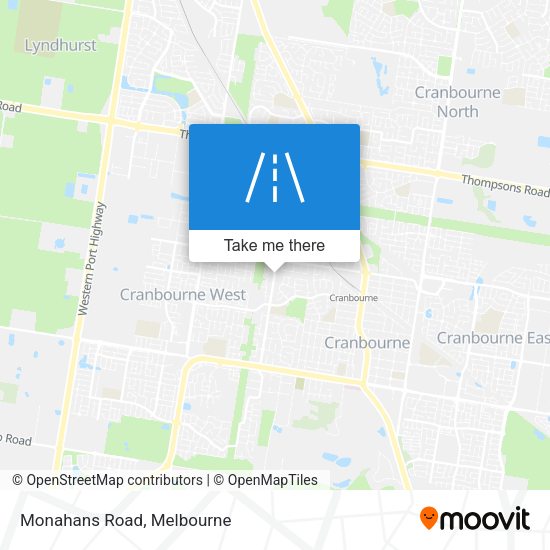 Monahans Road map