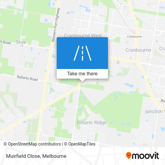 Muirfield Close map