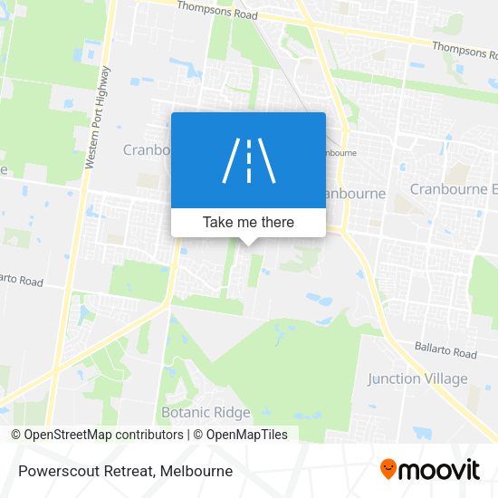 Powerscout Retreat map