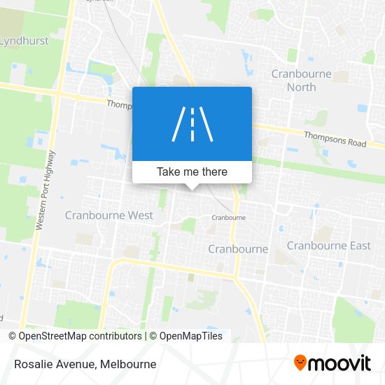 Rosalie Avenue map
