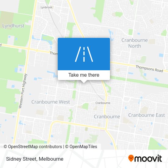 Sidney Street map