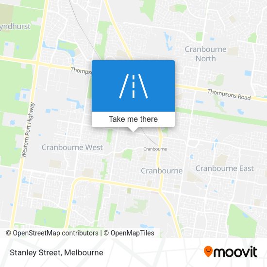 Stanley Street map