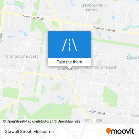 Stawell Street map