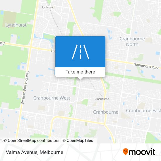 Valma Avenue map