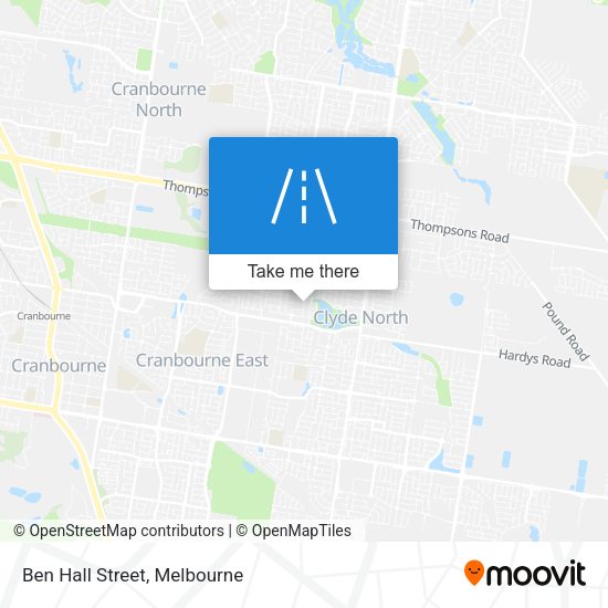 Ben Hall Street map