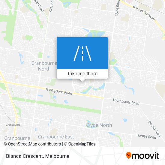 Bianca Crescent map