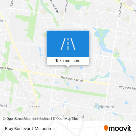 Bray Boulevard map