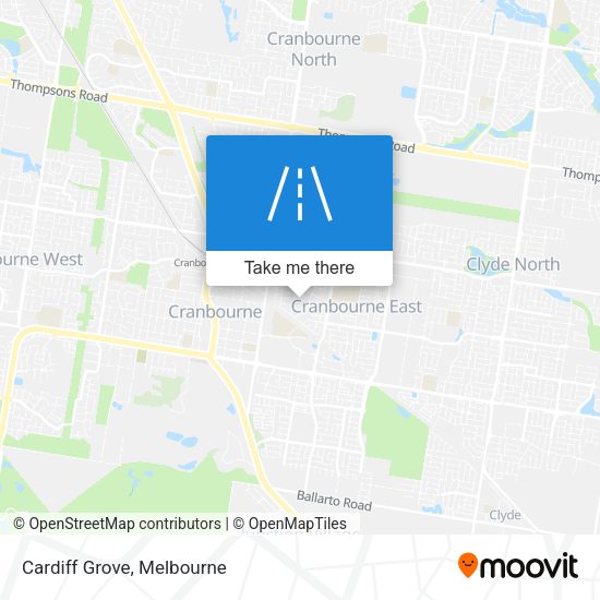 Cardiff Grove map