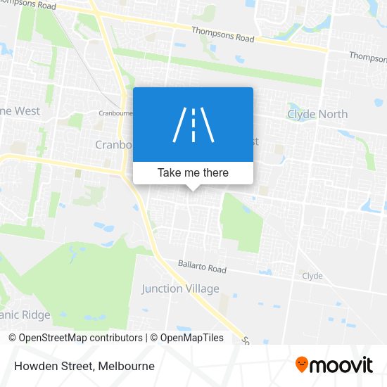 Howden Street map