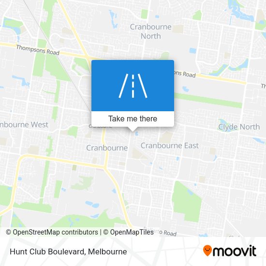 Hunt Club Boulevard map