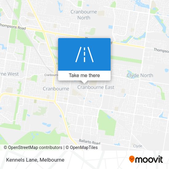 Kennels Lane map