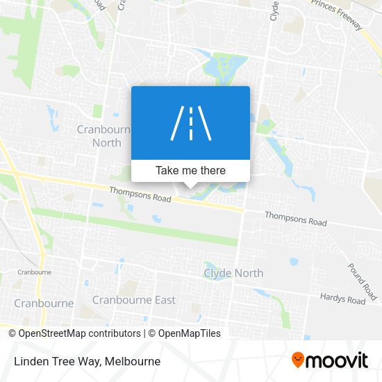 Linden Tree Way map