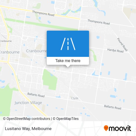 Lusitano Way map