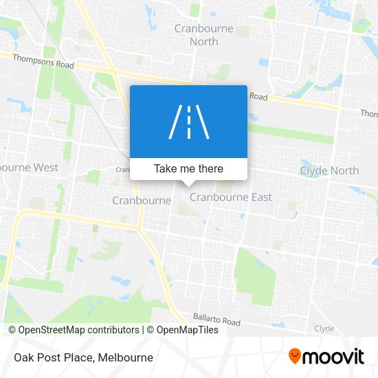 Oak Post Place map