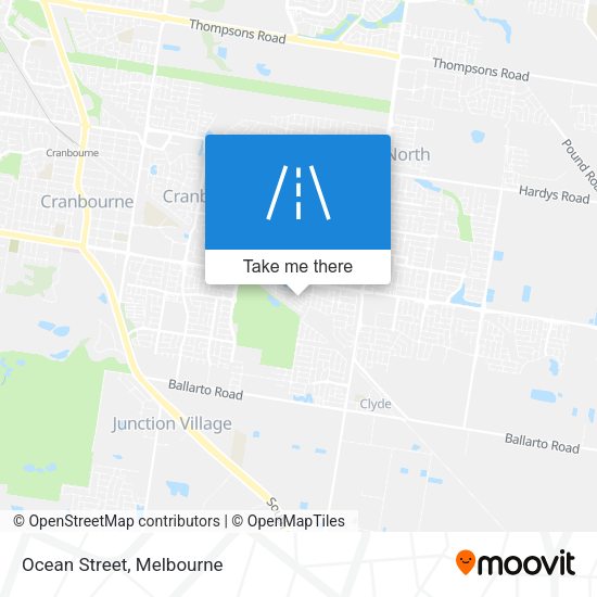 Ocean Street map