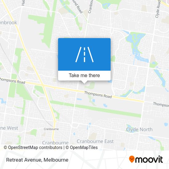 Retreat Avenue map