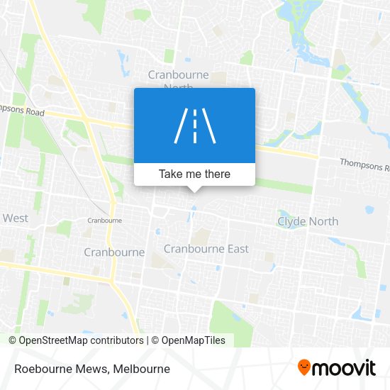 Roebourne Mews map
