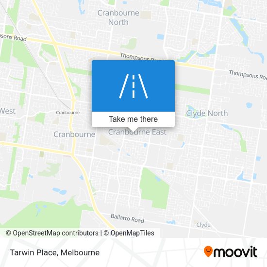 Tarwin Place map