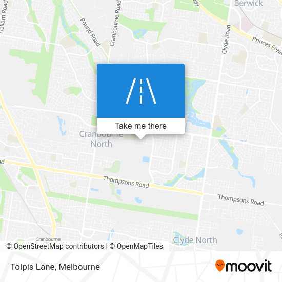 Tolpis Lane map