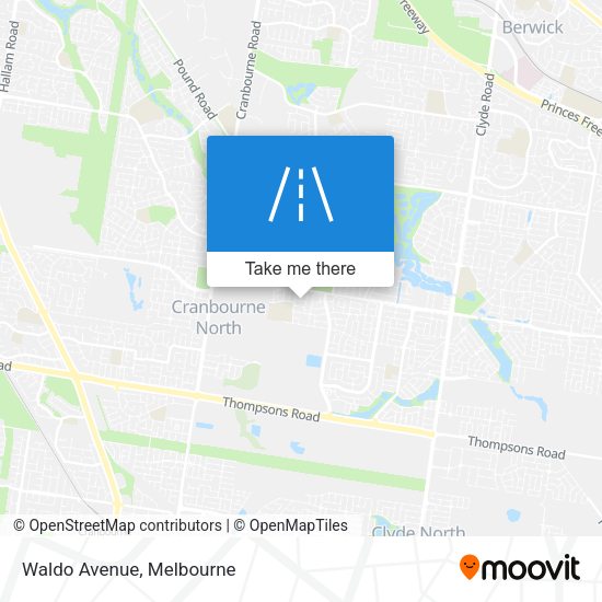 Waldo Avenue map