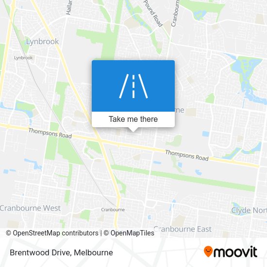 Brentwood Drive map
