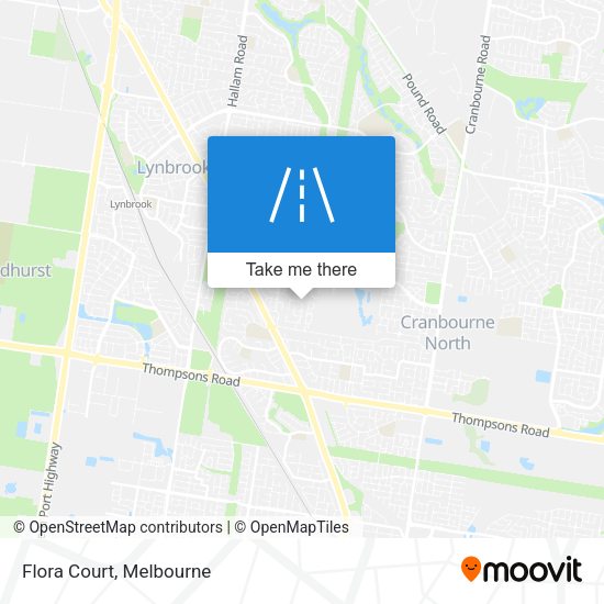 Flora Court map