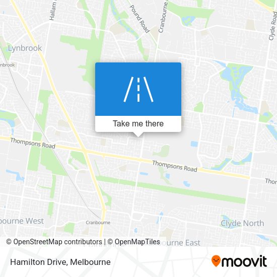 Hamilton Drive map