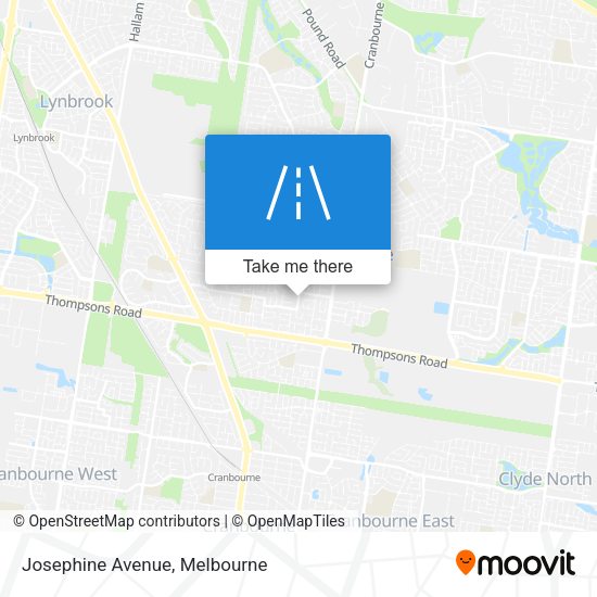 Josephine Avenue map