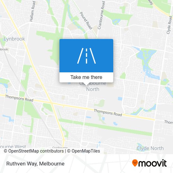 Ruthven Way map