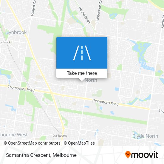 Samantha Crescent map