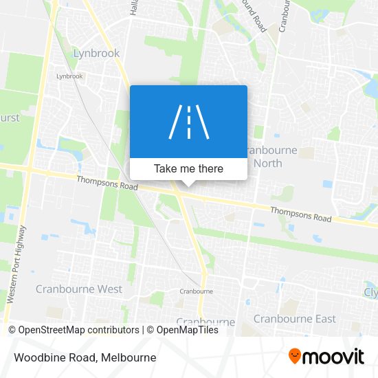 Woodbine Road map