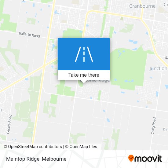 Maintop Ridge map