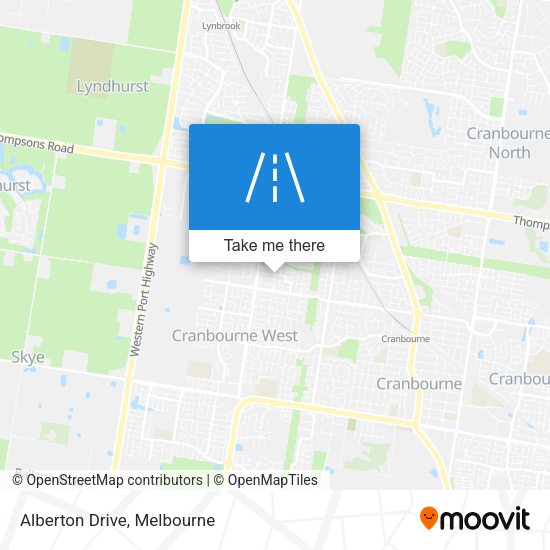 Alberton Drive map