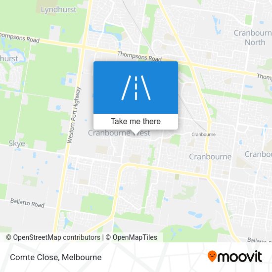 Comte Close map