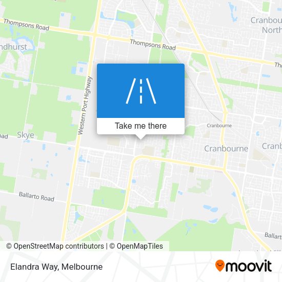 Elandra Way map