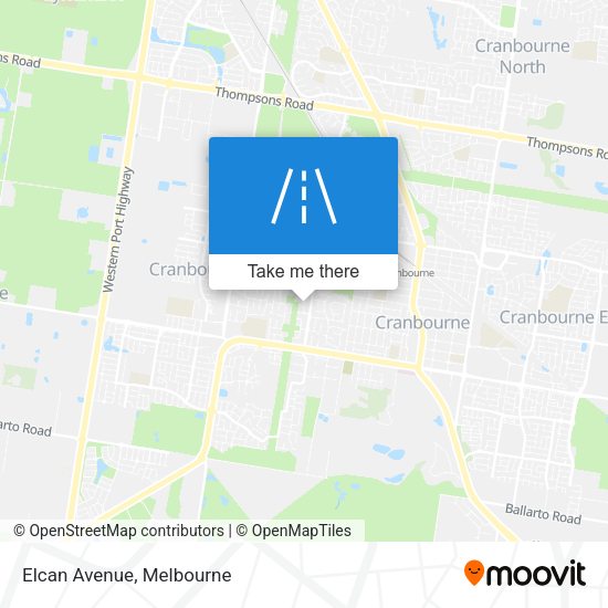 Elcan Avenue map