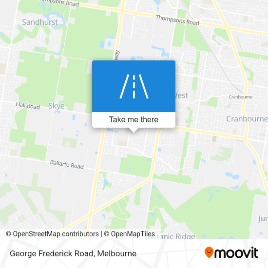 George Frederick Road map