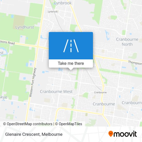 Glenaire Crescent map