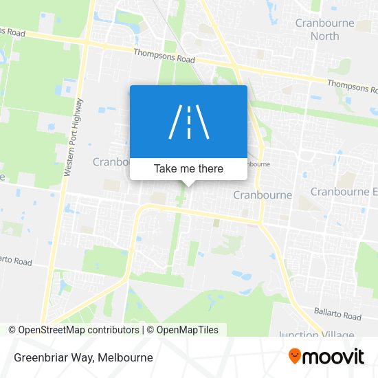 Greenbriar Way map