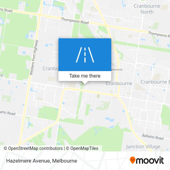 Hazelmere Avenue map