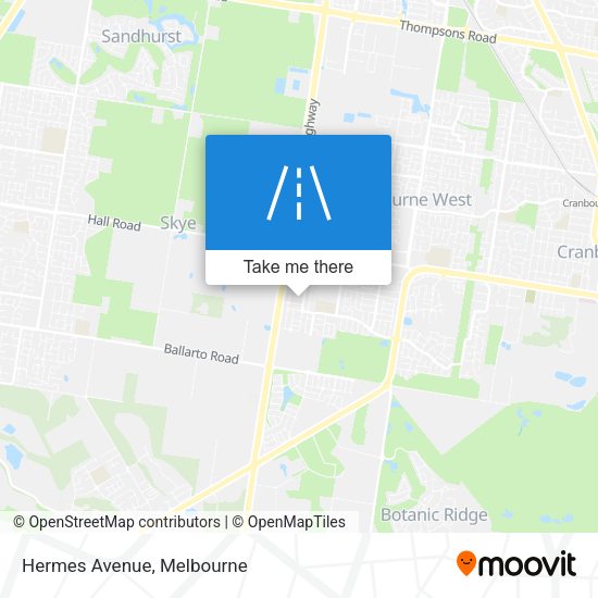 Hermes Avenue map