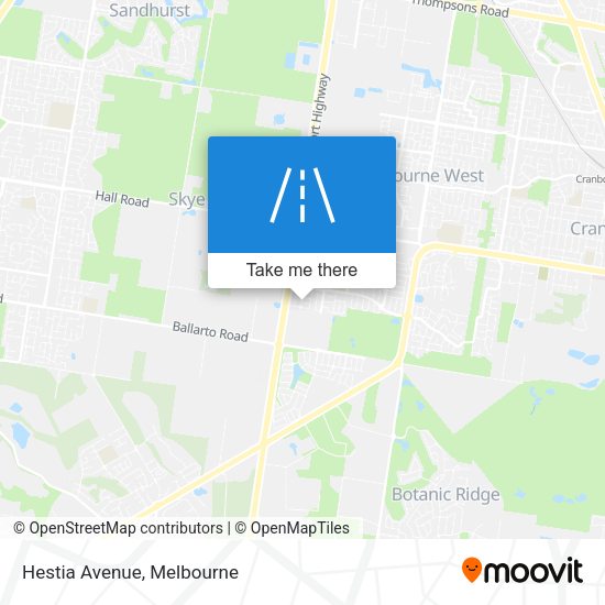 Hestia Avenue map
