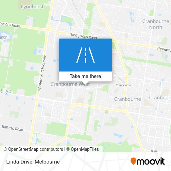 Linda Drive map
