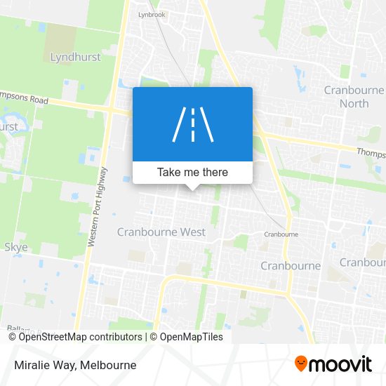 Miralie Way map