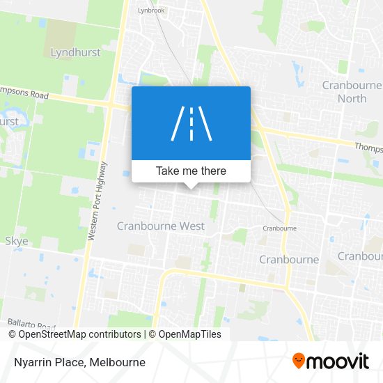 Nyarrin Place map