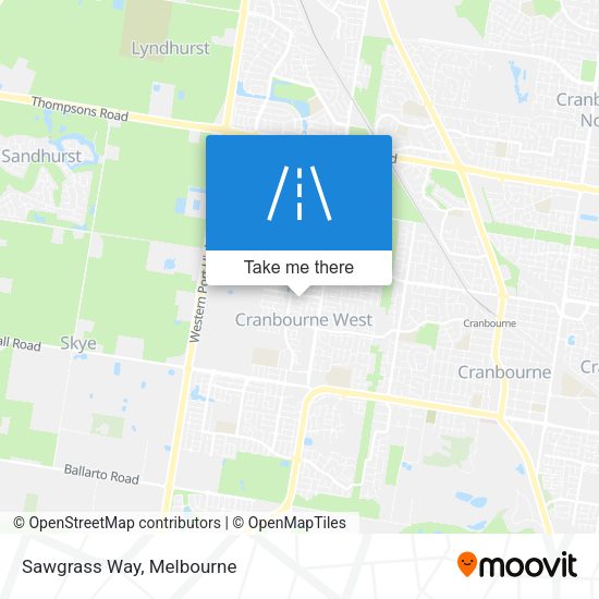 Sawgrass Way map